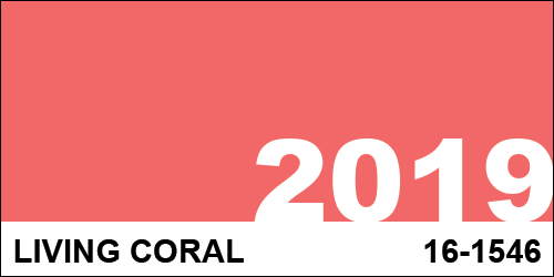 2019 Color of the Year - Living Coral 16-1546