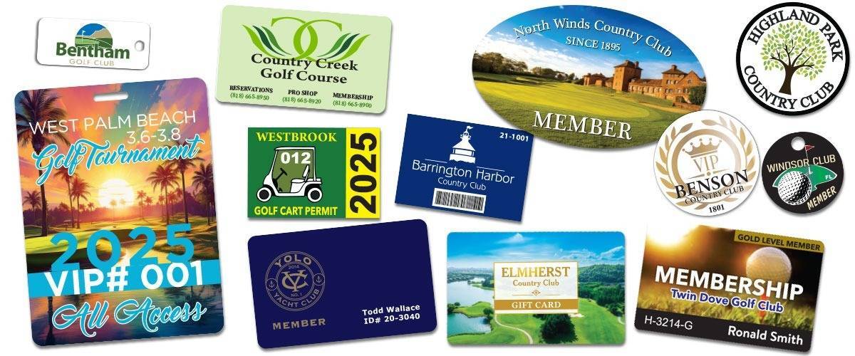 Print Robot's products fot golf and country clubs