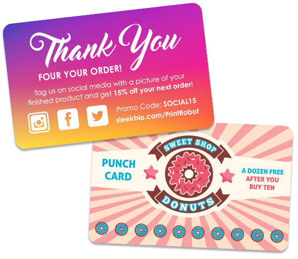 Social Media Plastic Cards